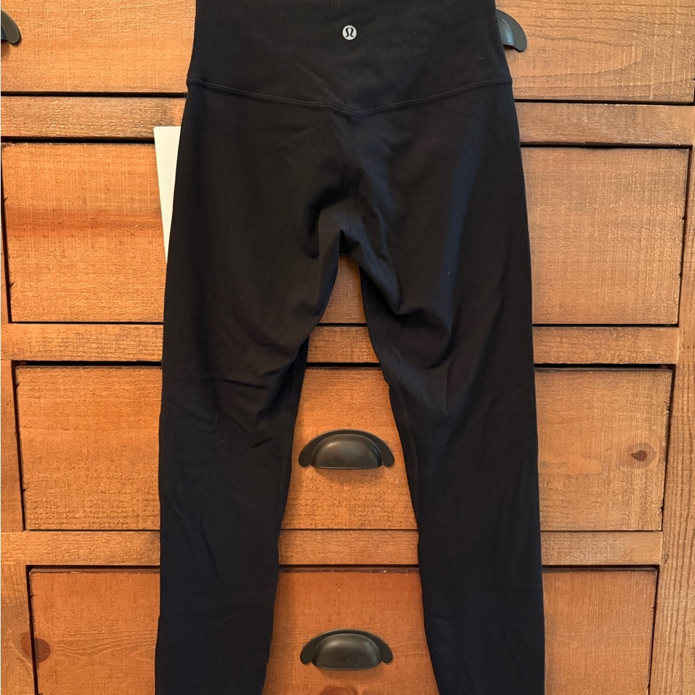 Lululemon Align Ribbed High-rise Black Leggings 25” - Picture 4 of 7